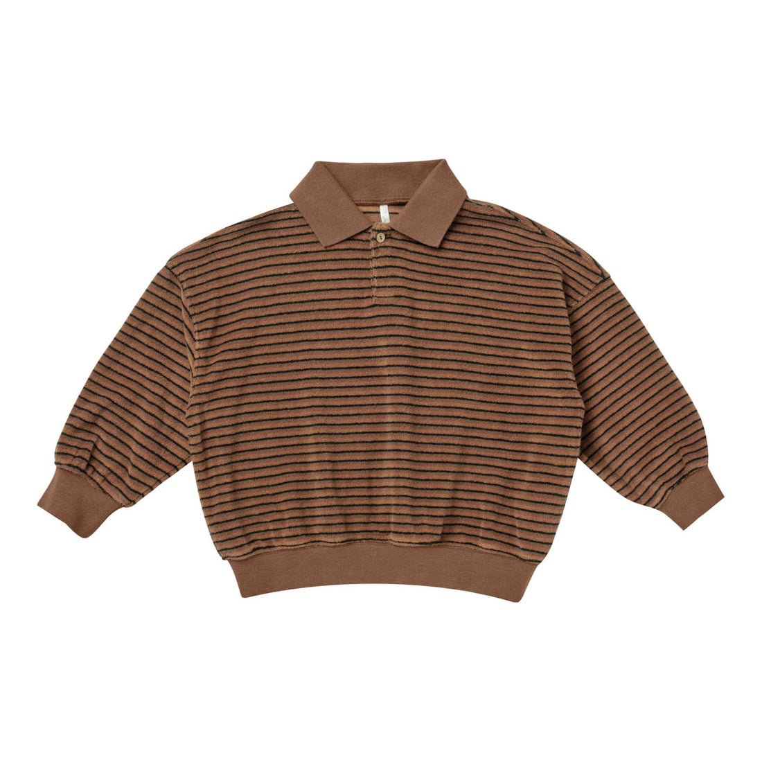 Rylee and Cru Retro Stripe Collared Sweatshirt