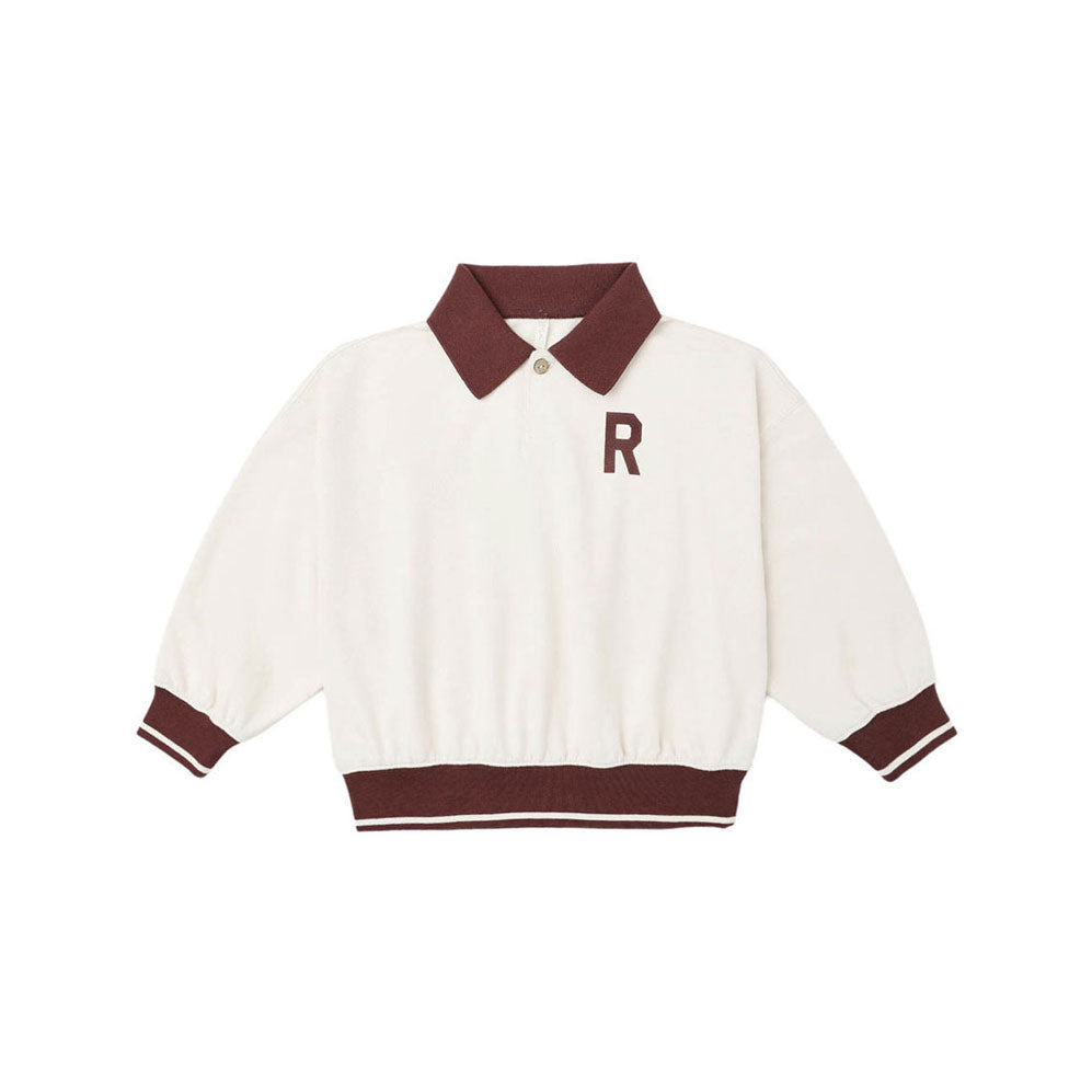 Rylee and Cru Natural Collared Sweatshirt