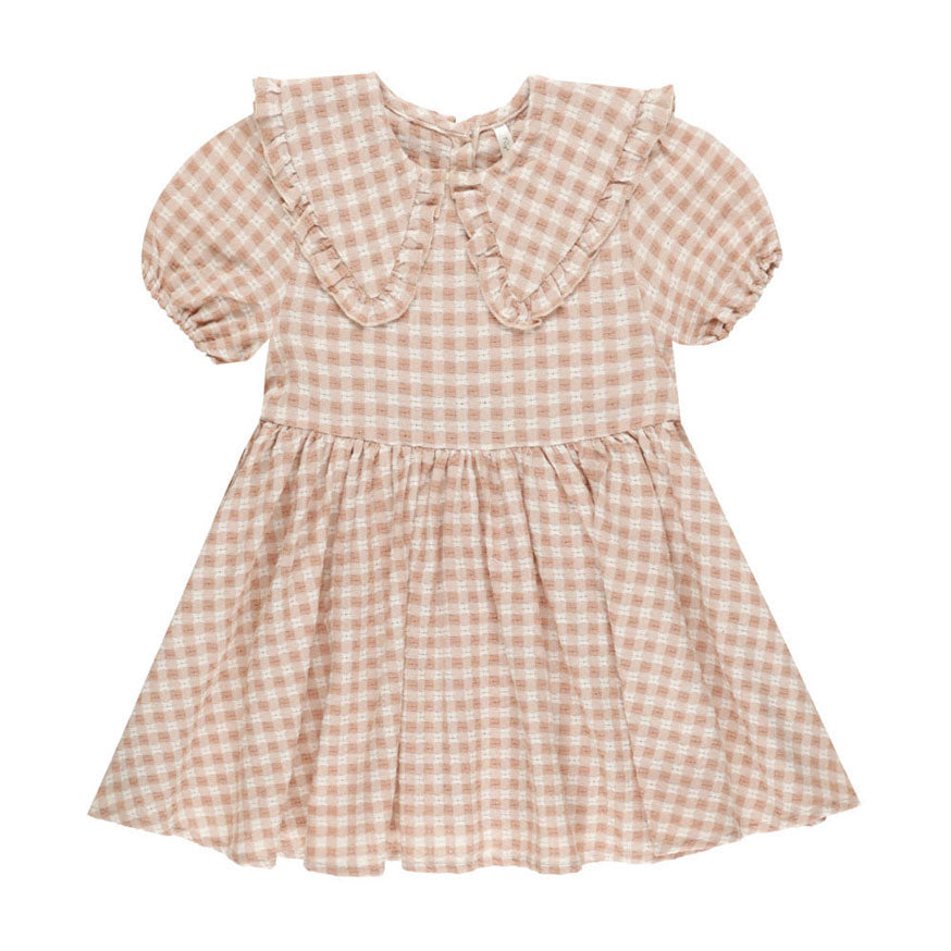Rylee and Cru Pink Gingham Camille Dress