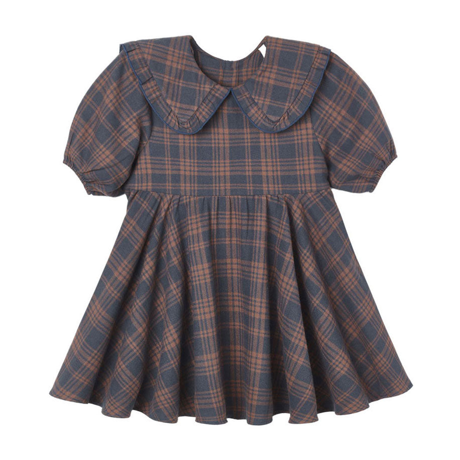 Rylee and Cru Midnight Plaid Camille Dress