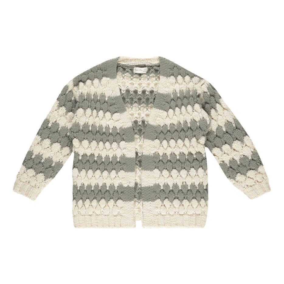 Rylee and Cru Laurel Stripe Bubble Knit Cardigan