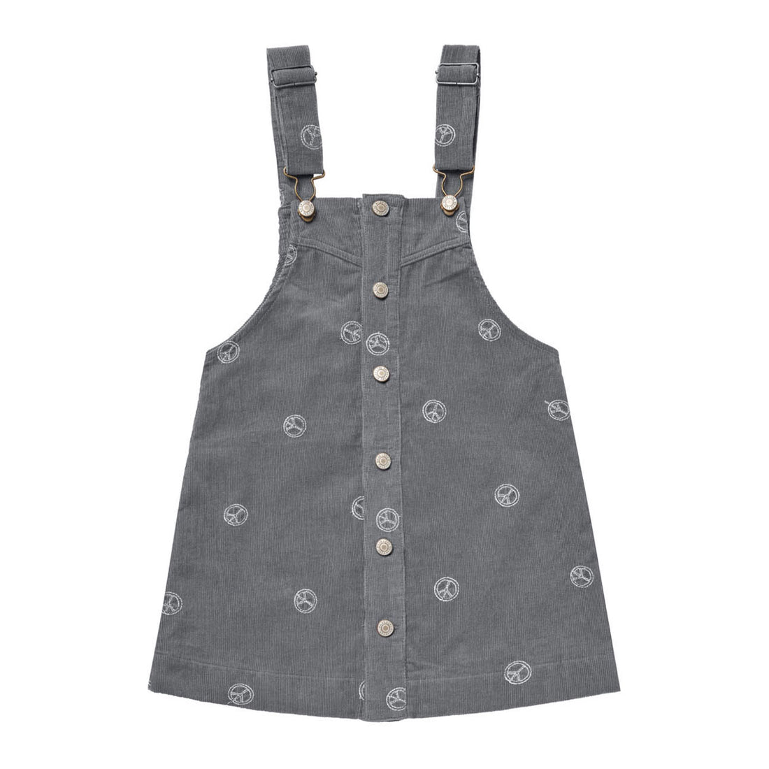 Rylee and Cru Peace Embroidery Button Jumper