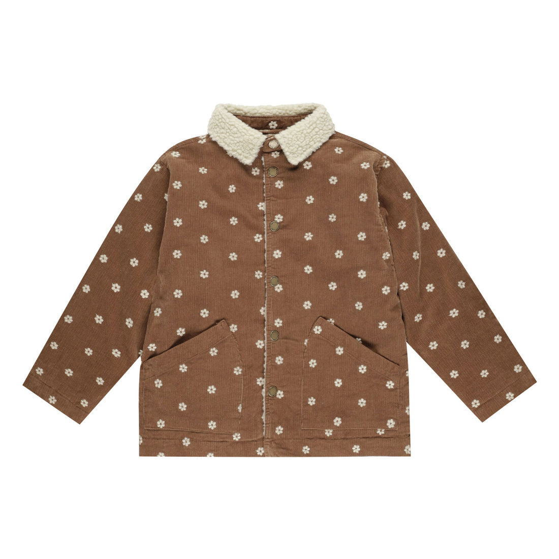 Rylee and Cru Floral Embroidery Long Chore Coat