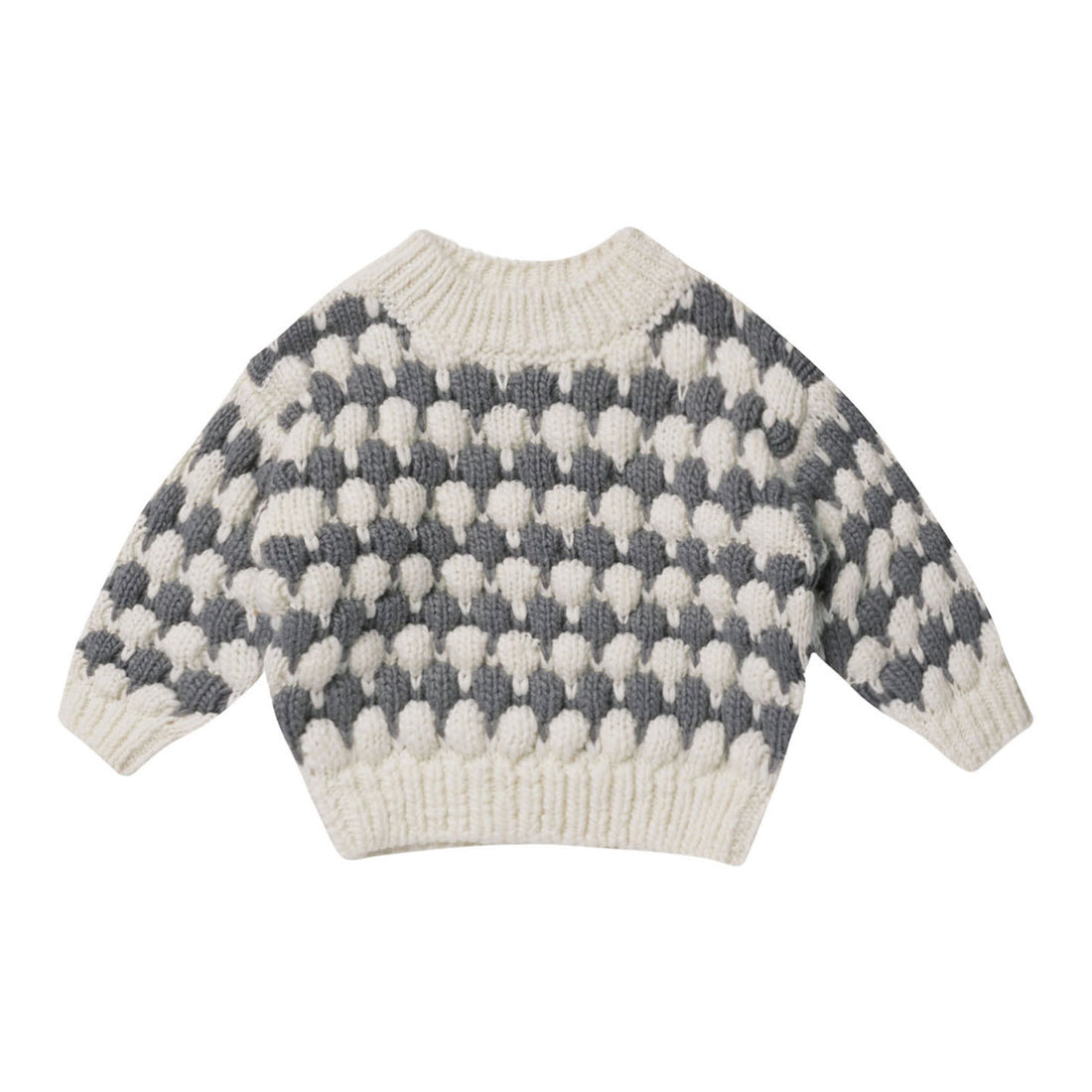 Rylee and Cru Slate Stripe Relaxed Knit Sweater