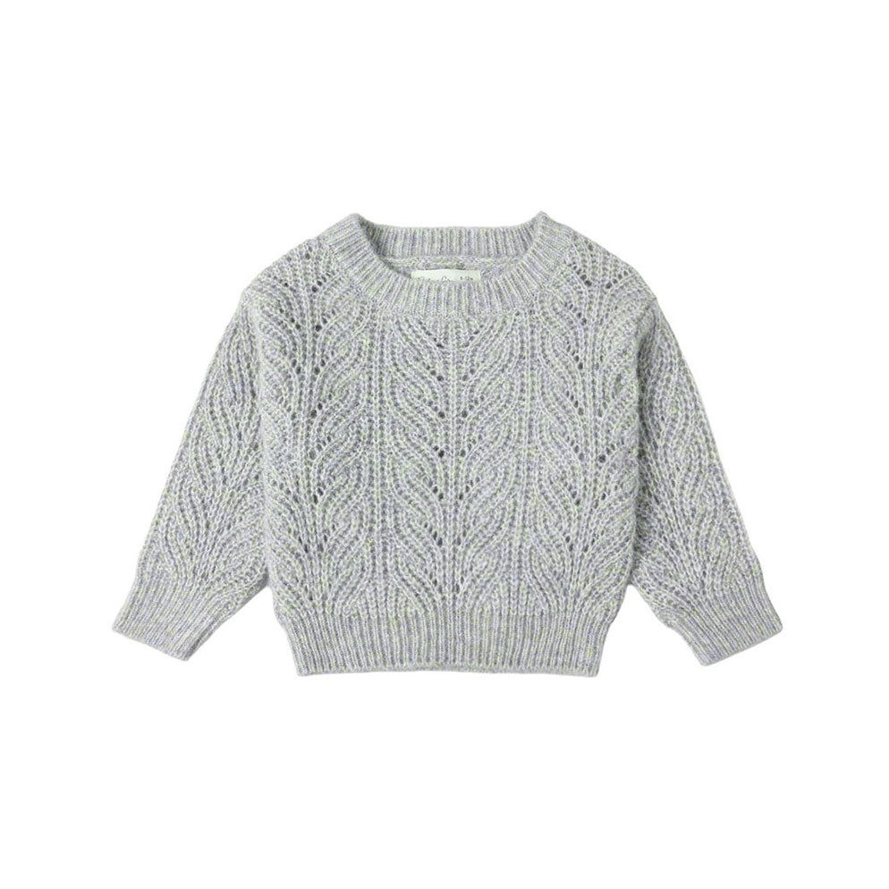 Rylee and Cru Dusty Blue Shiloh Sweater
