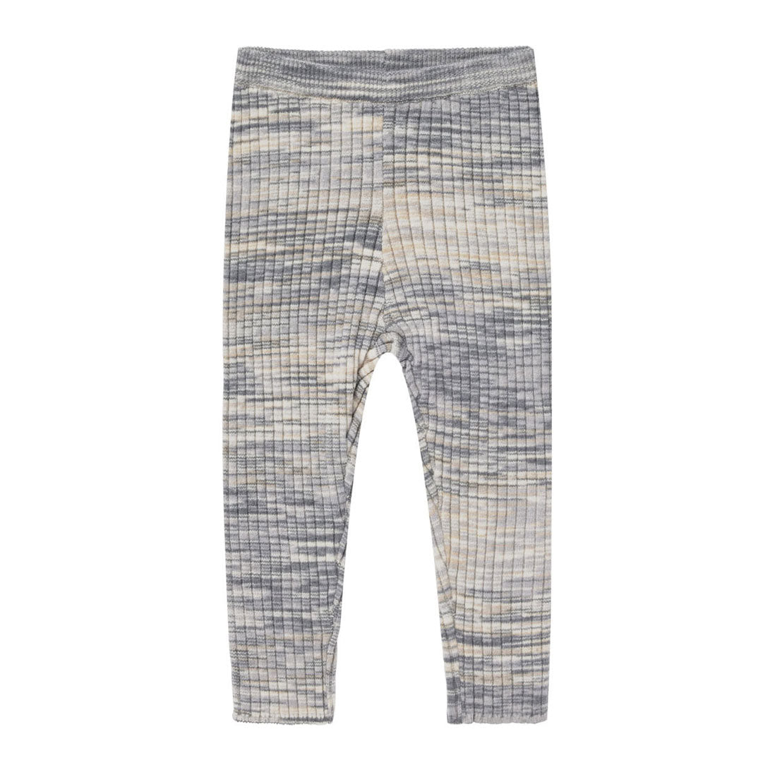 Rylee and Cru Blue Space Dye Ribbed Legging