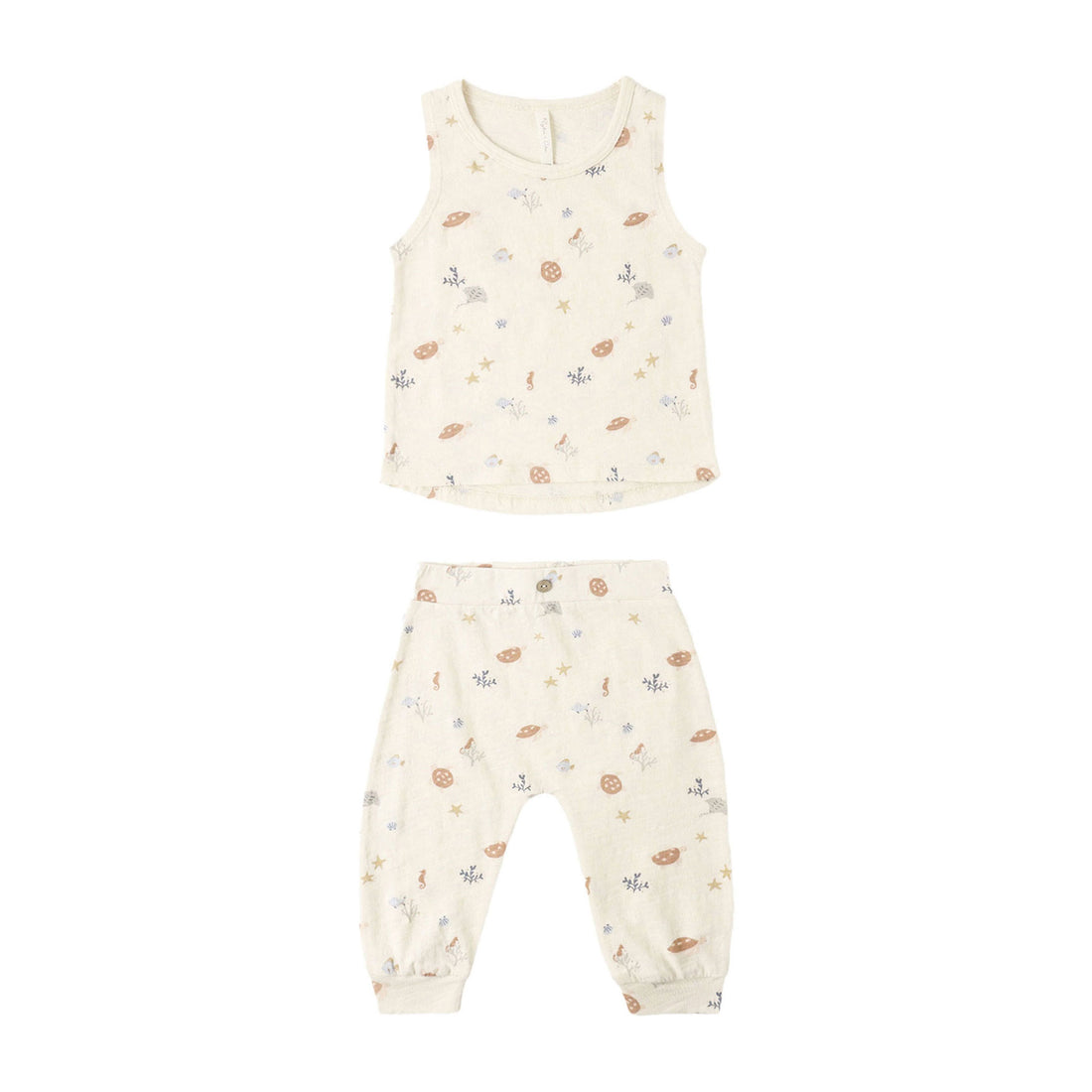 Rylee and Cru  Natural Aquatic Tank + Slouch Pant Set
