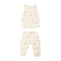 Rylee and Cru  Natural Aquatic Tank + Slouch Pant Set