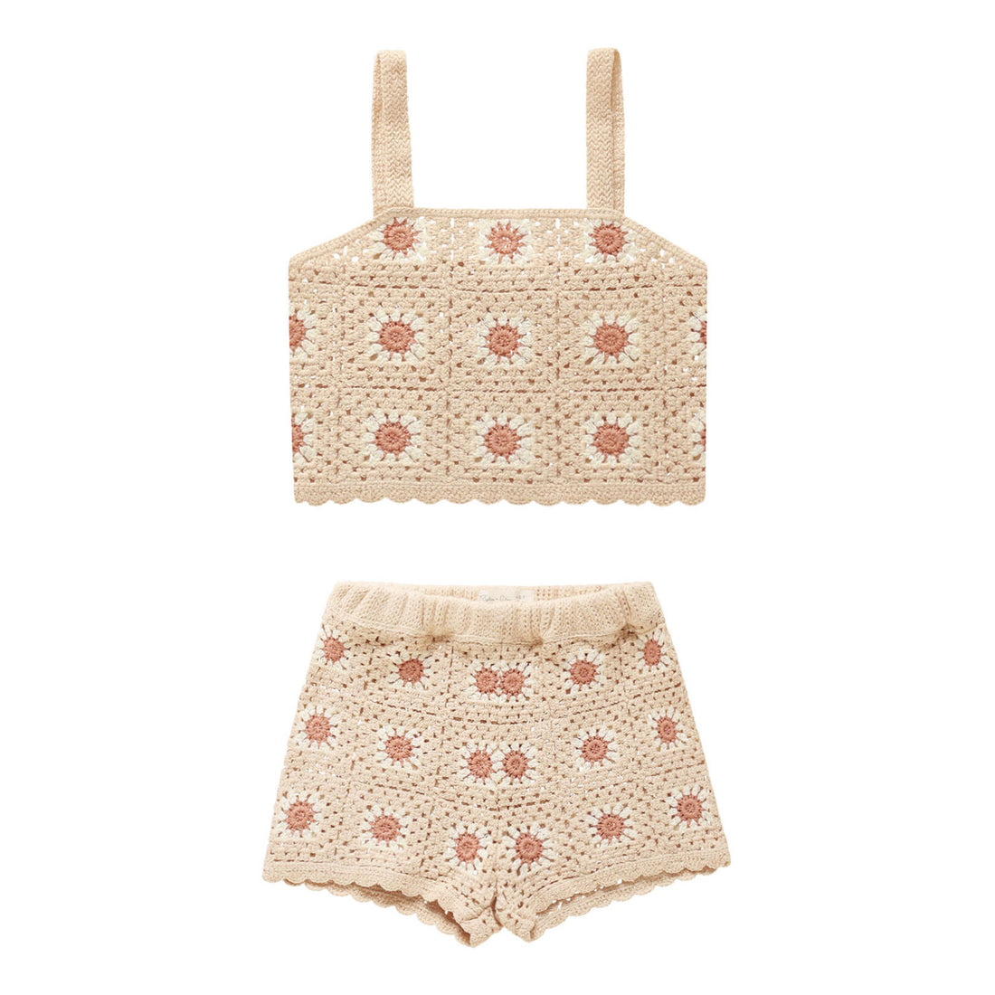 Rylee and Cru Floral Crochet Summer Set - Floral