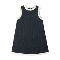 Rylee and Cru Navy Crochet Tank Mini Dress