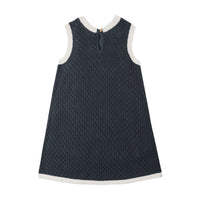 Rylee and Cru Navy Crochet Tank Mini Dress