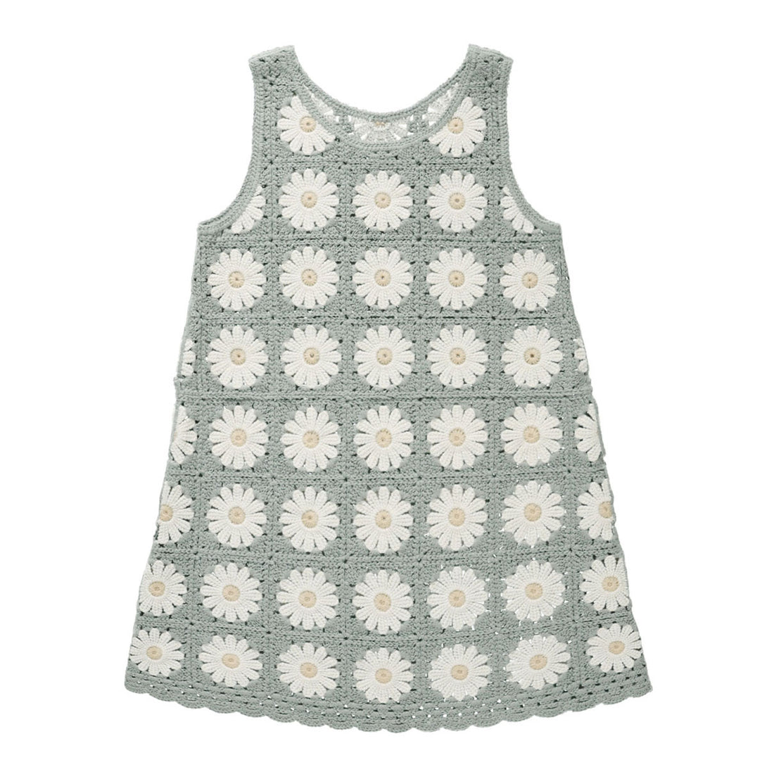 Rylee and Cru Seafoam Crochet Tank Mini Dress - Daisy
