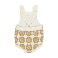 Rylee and Cru Marigold Daisy Crochet Romper