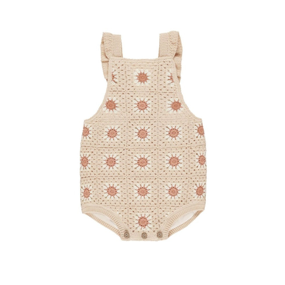 Rylee and Cru Floral Crochet Romper - Floral