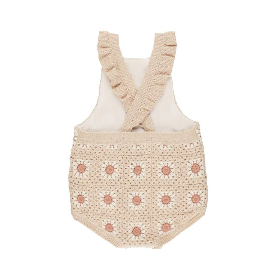 Rylee and Cru Floral Crochet Romper - Floral