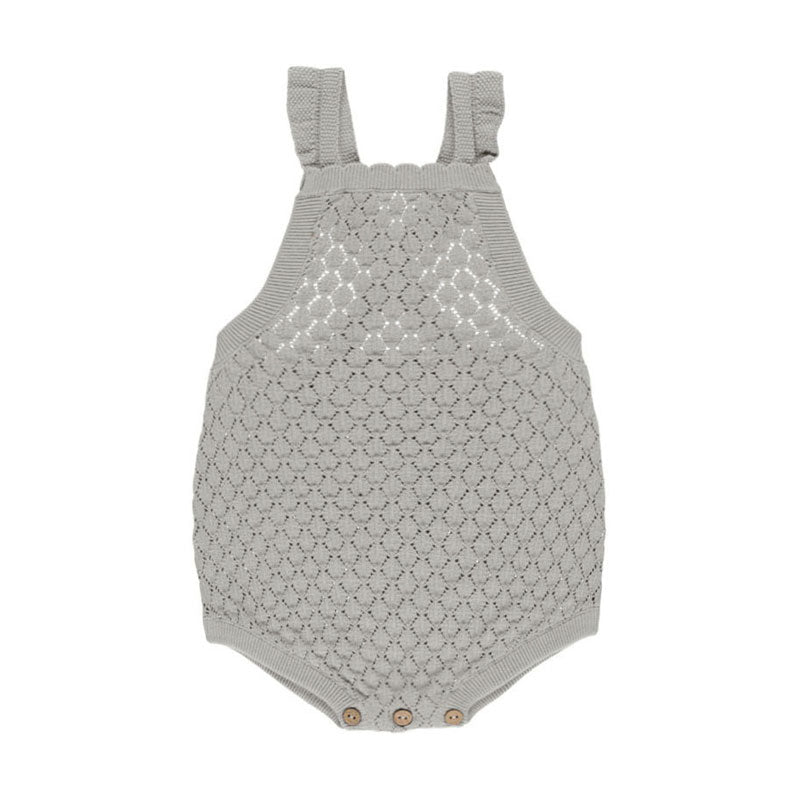 Rylee and Cru Seafoam Crochet Romper