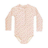 Rylee and Cru Cherries Delphine Rashguard One-Piece