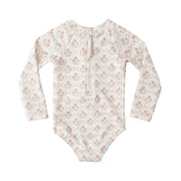 Rylee and Cru  Ivory Blossom Delphine Rashguard One-Piece