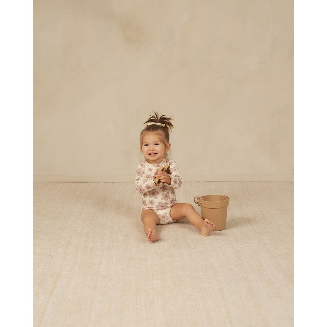 Rylee and Cru Hibiscus Maryn Rash Guard Set - Hibiscus