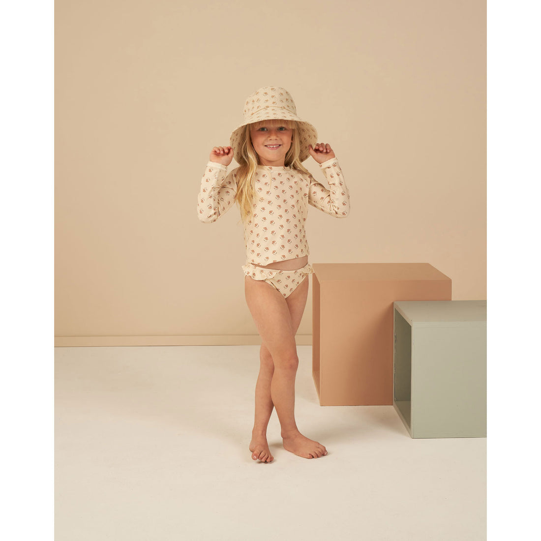 Rylee and Cru Vintage-Fleur Maryn Rash Guard Set - Vintage Fleur