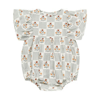 Rylee and Cru Garden Grid Kalea Romper