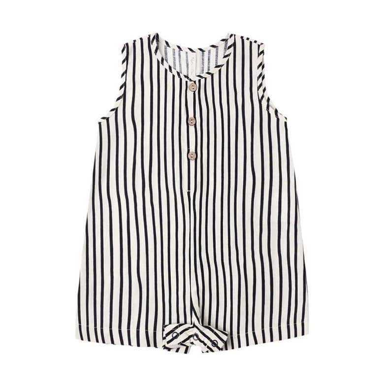 Rylee and Cru Wavy Stripe Mavrick Romper