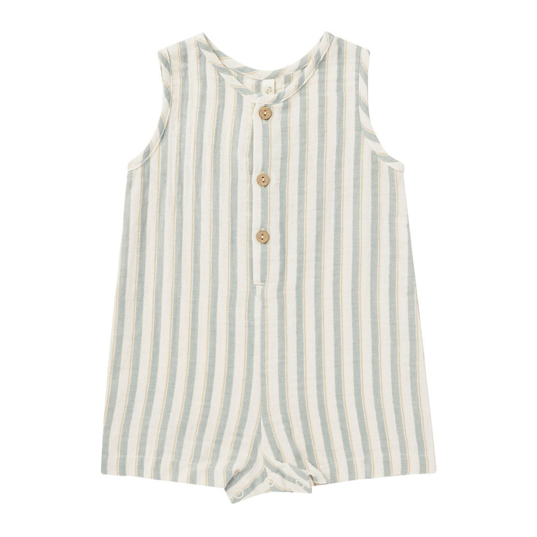 Rylee and Cru Ocean-Stripe Maverick Romper - Ocean Stripe