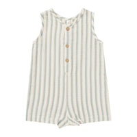 Rylee and Cru Ocean-Stripe Maverick Romper - Ocean Stripe