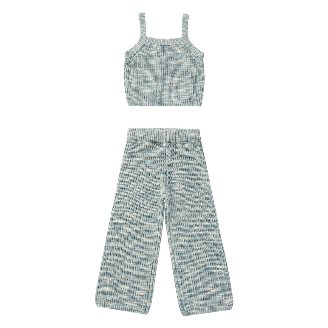 Rylee and Cru Heathered-Blue Malia Set - Heathered Blue