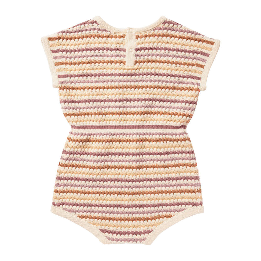 Rylee and Cru Honeycomb-Stripe Kai Romper - Honeycomb Stripe