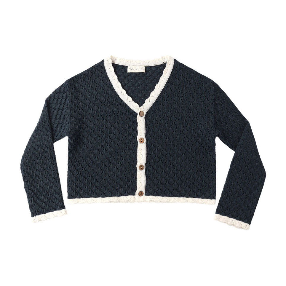 Rylee and Cru Navy Ella Cardigan