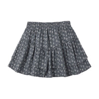 Rylee and Cru Midnight Heart Ditsy Tiered Mini Skirt