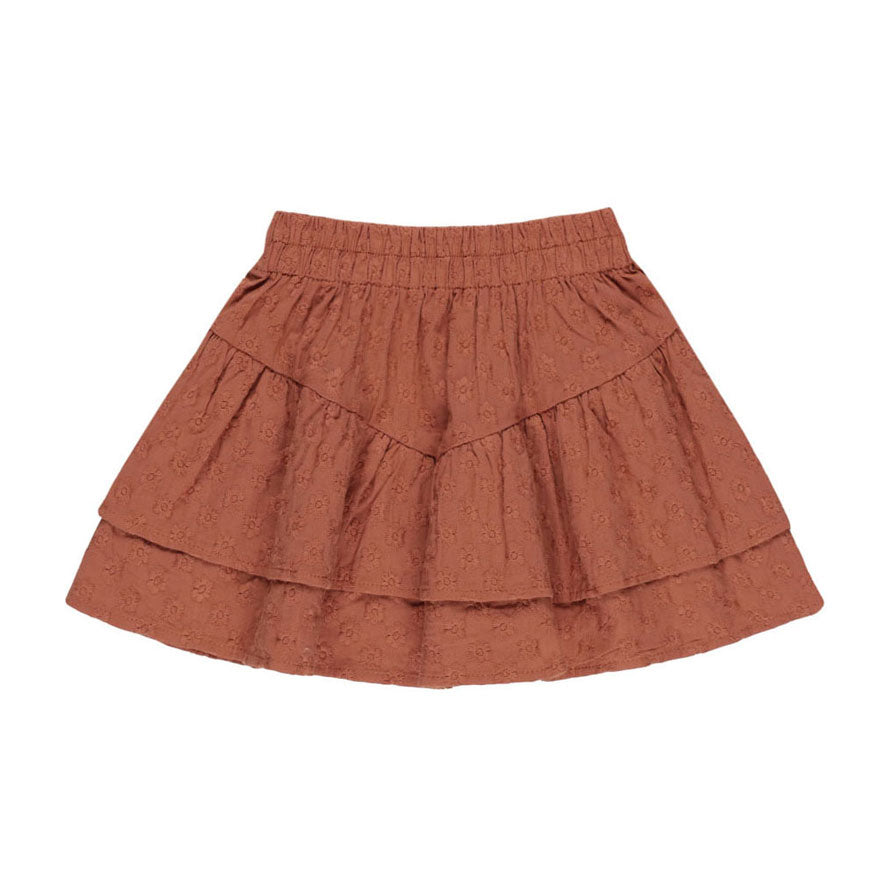 Rylee and Cru Poppy Tiered Mini Skirt