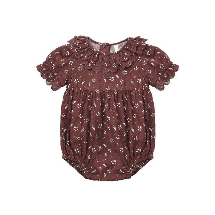 Rylee and Cru Burgundy Harvest Berry Liv Romper