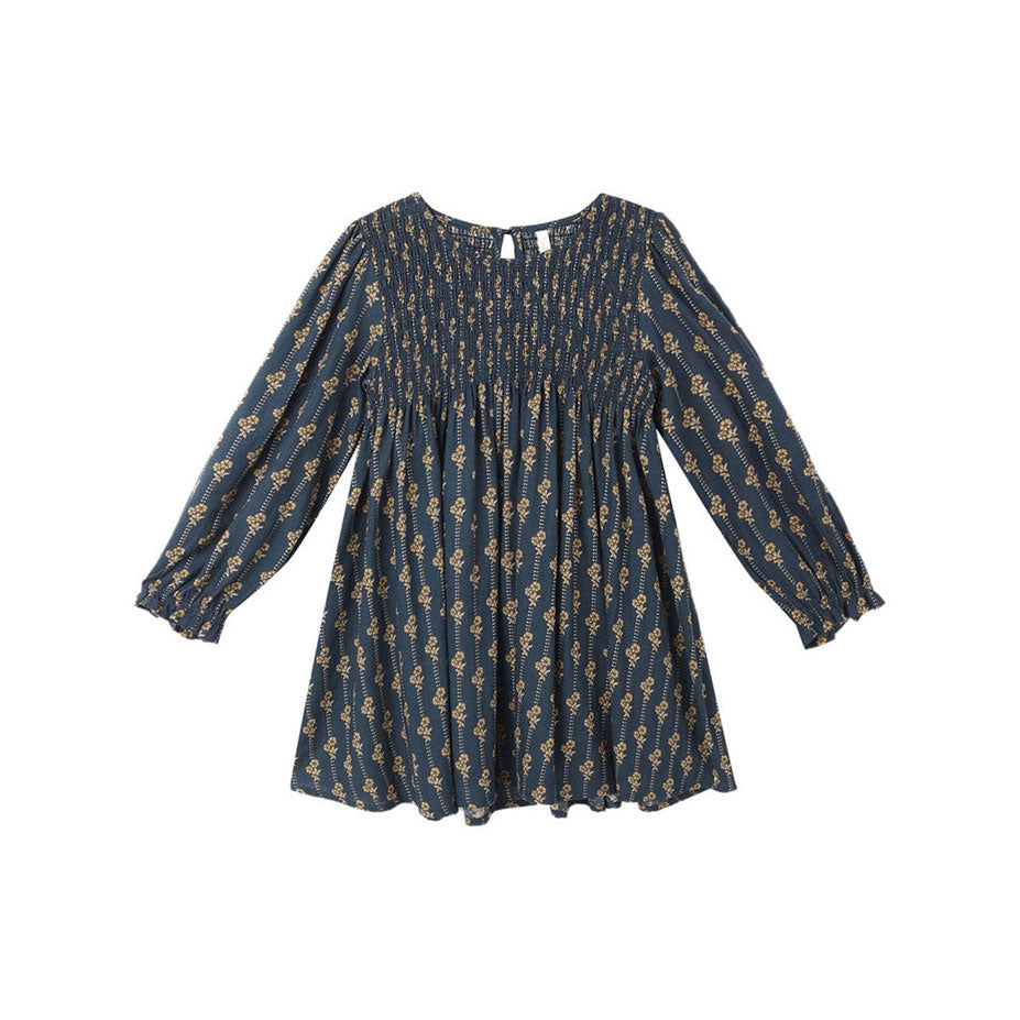 Rylee and Cru Navy Vintage Bloom Capri Dress