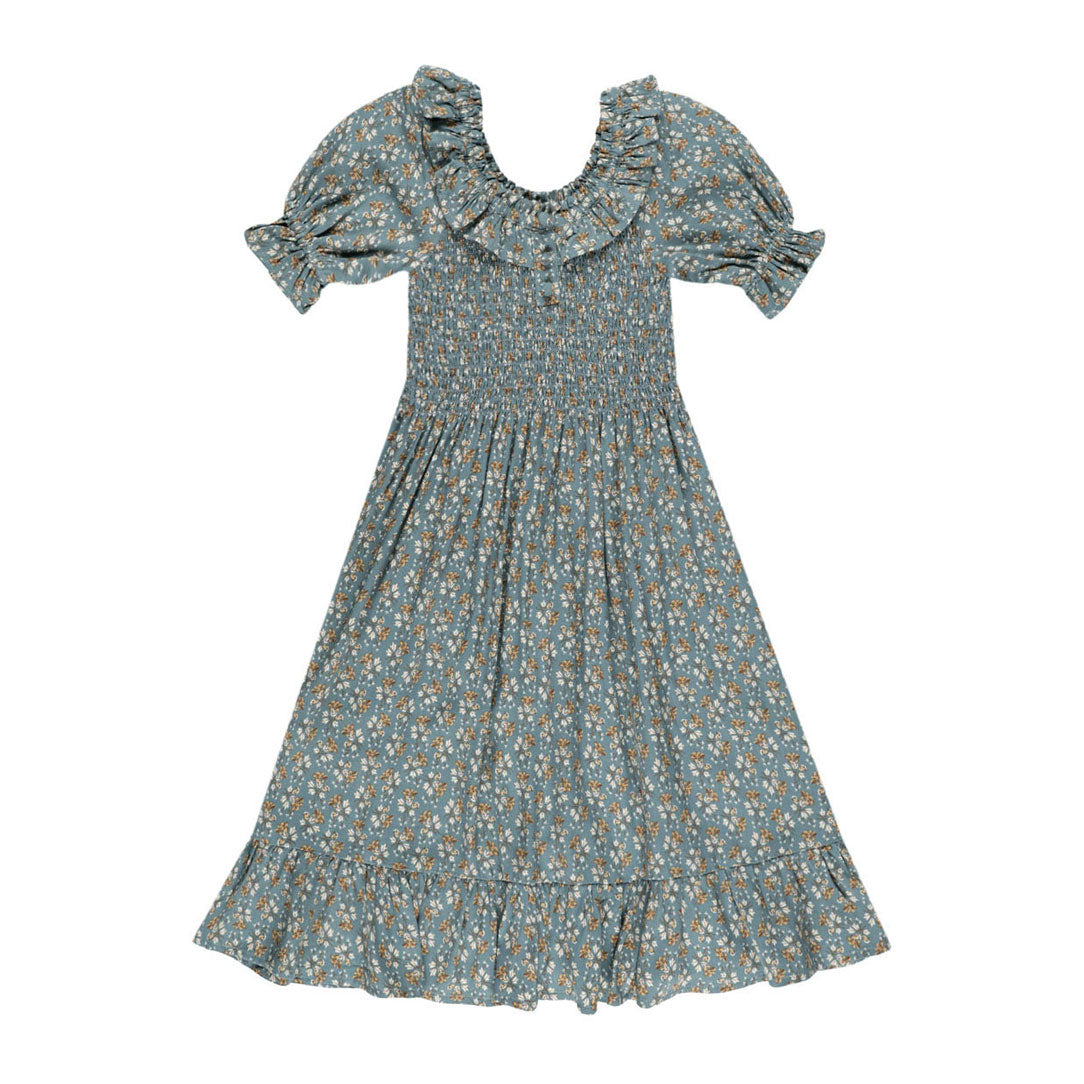 Rylee and Cru Blue Floral Lexi Dress
