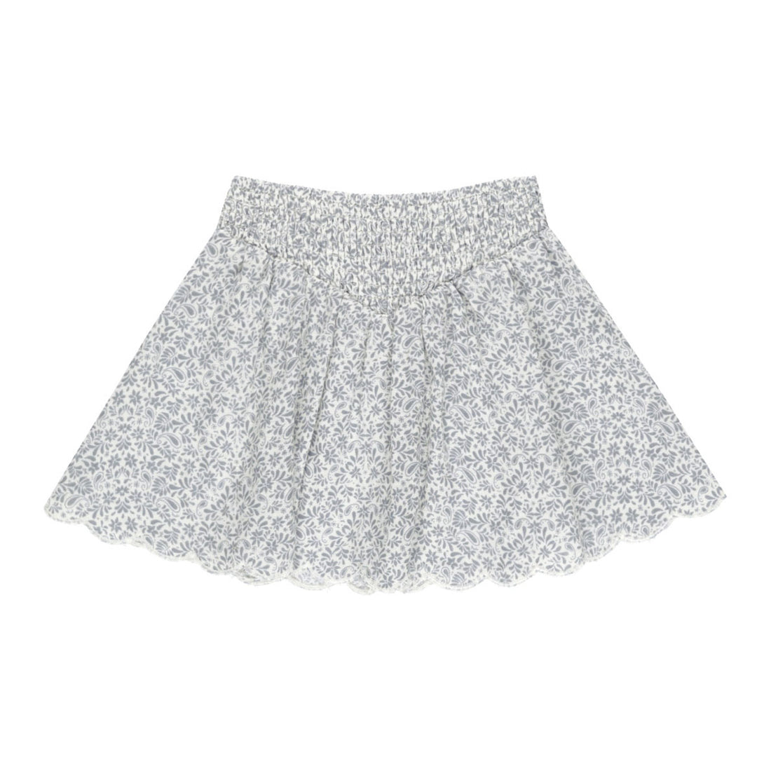 Rylee and Cru Ditsy Smocked V Mini Skirt