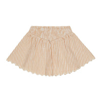 Rylee and Cru Grapefruit Stripe V Mini Skirt