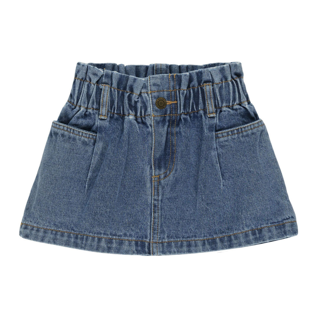 Rylee and Cru Indigo Denim Mini Skirt