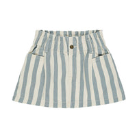 Rylee and Cru Ocean Stripe Denim Mini Skirt