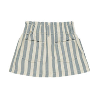 Rylee and Cru Ocean Stripe Denim Mini Skirt
