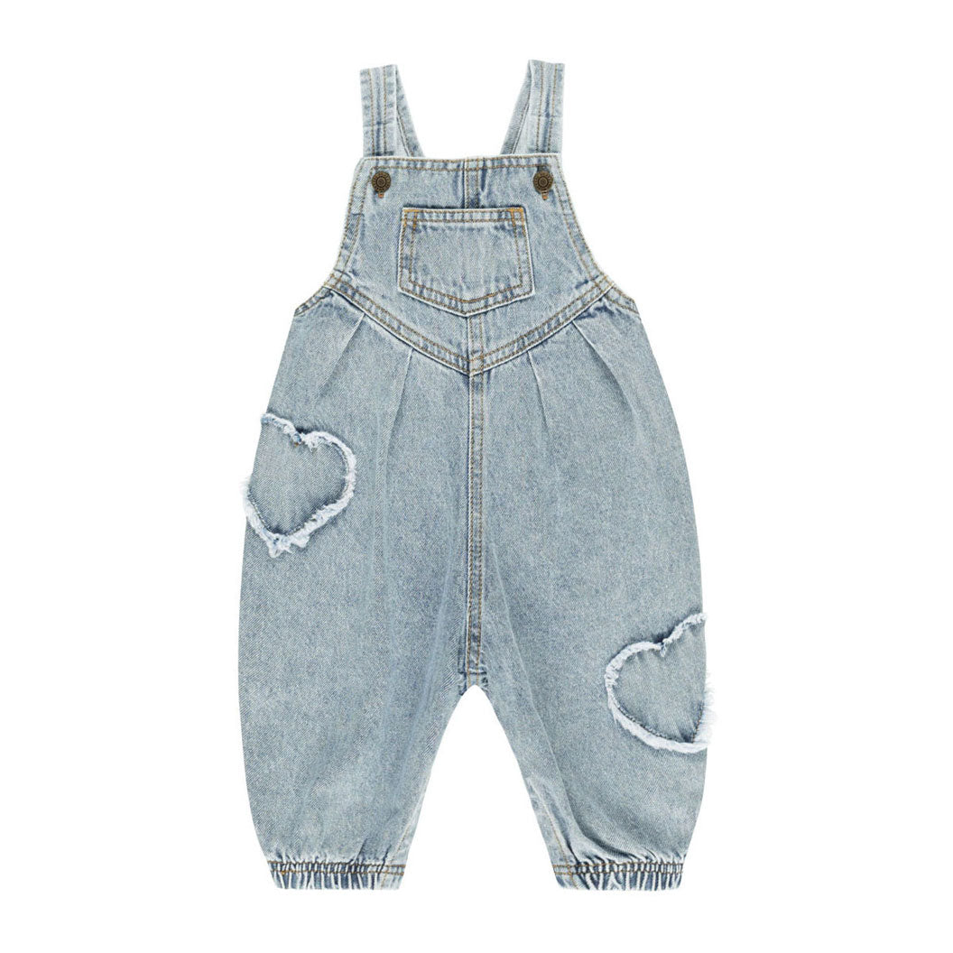 Rylee and Cru Light Washed Denim Vintage Overall
