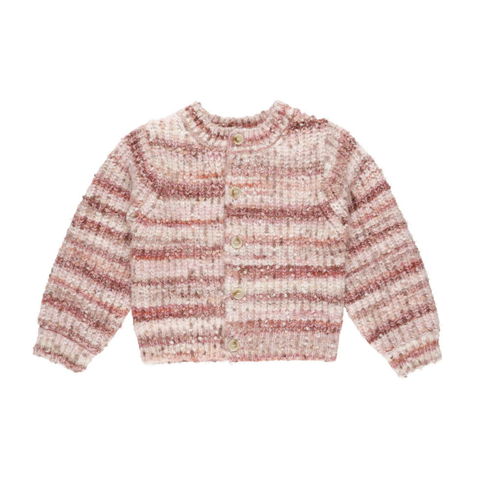Rylee and Cru Pink Multi Stripe Cheyenne Cardigan