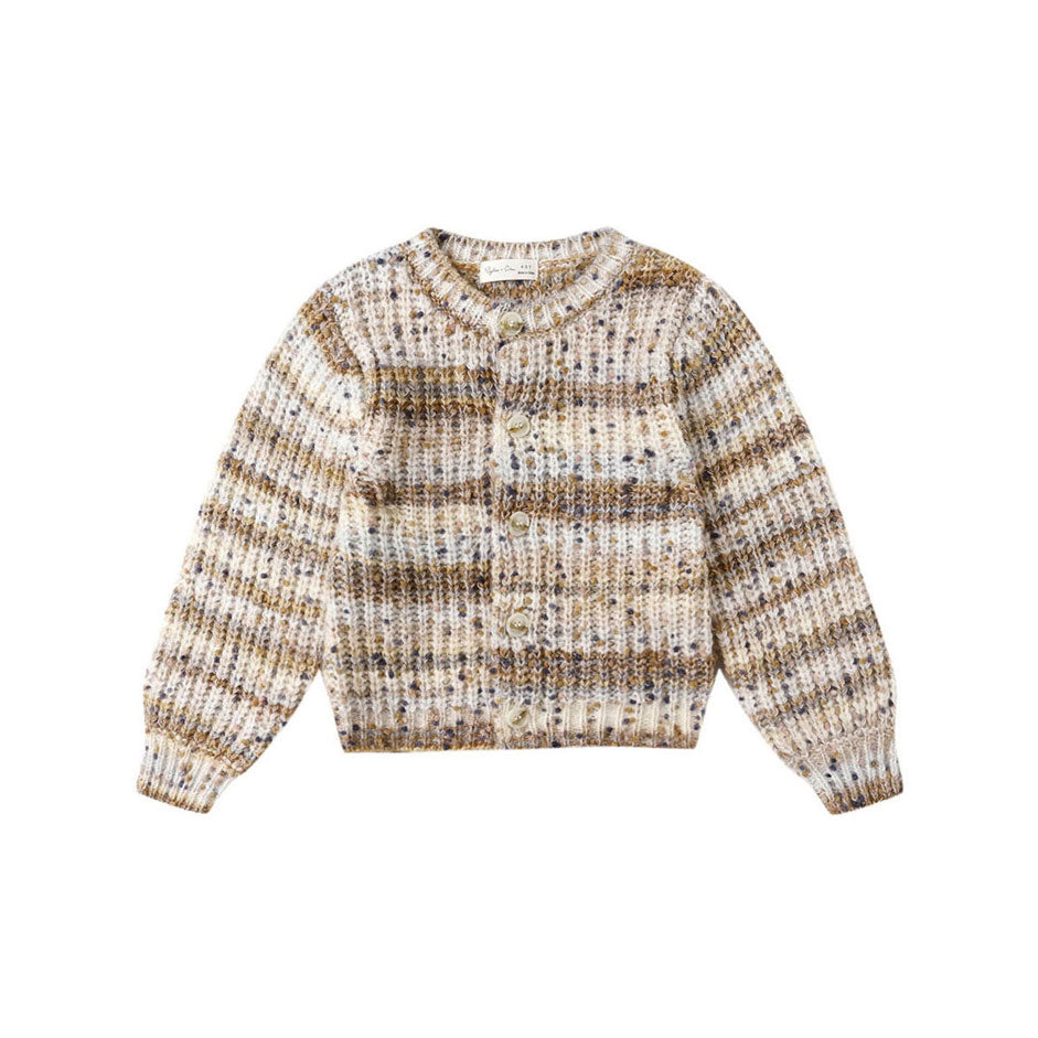 Rylee and Cru Stone Multi-Stripe Cheyenne Cardigan