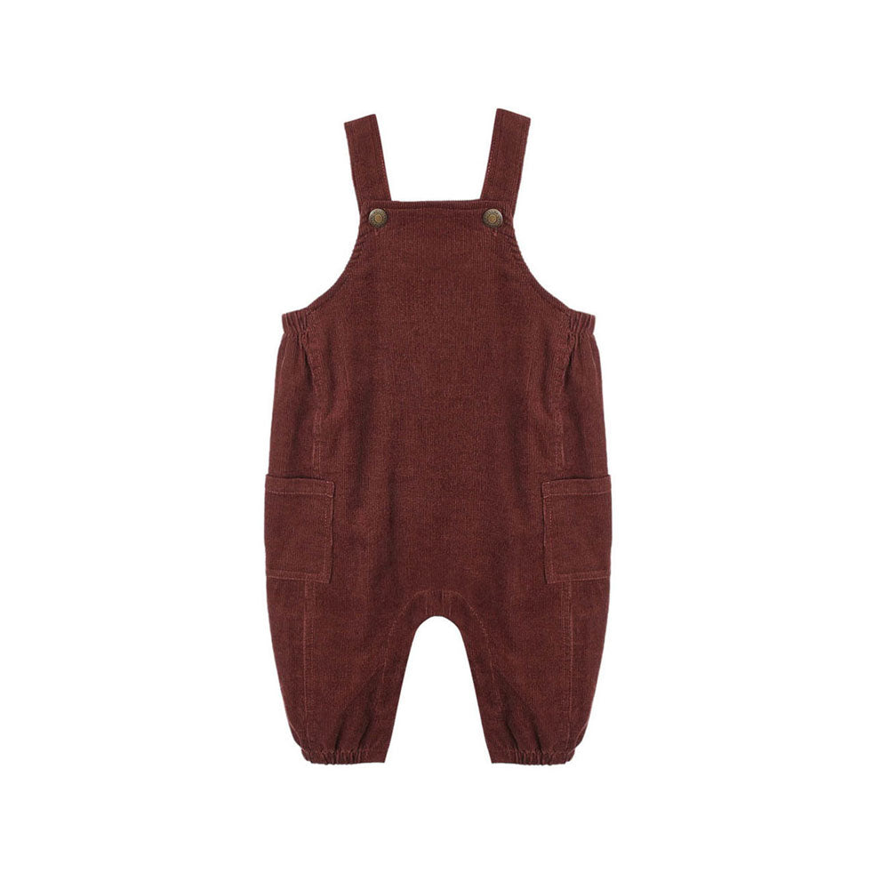 Rylee and Cru Burgundy Cargo Overalls