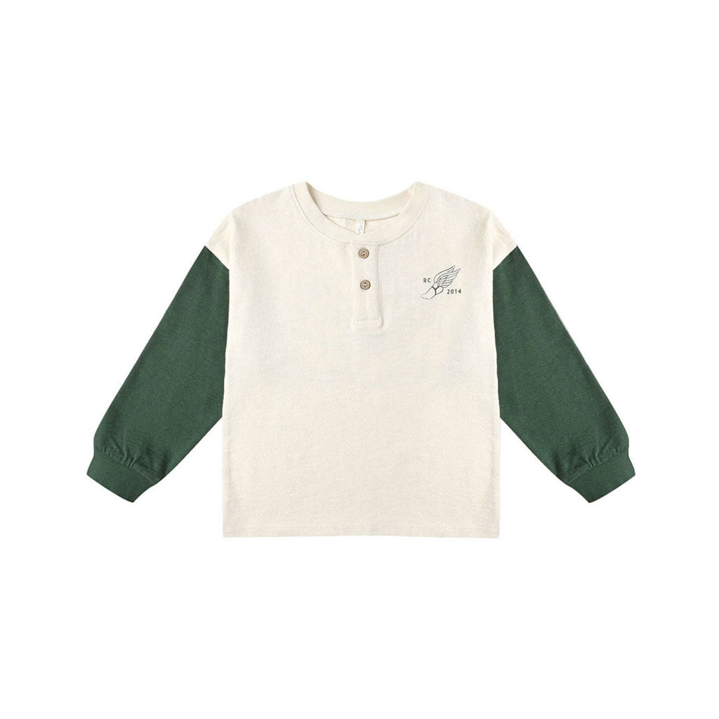 Rylee and Cru Natural Relaxed Long Sleeve Henley