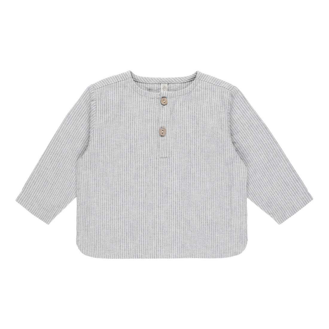 Rylee and Cru Blue Micro Stripe Cody Shirt