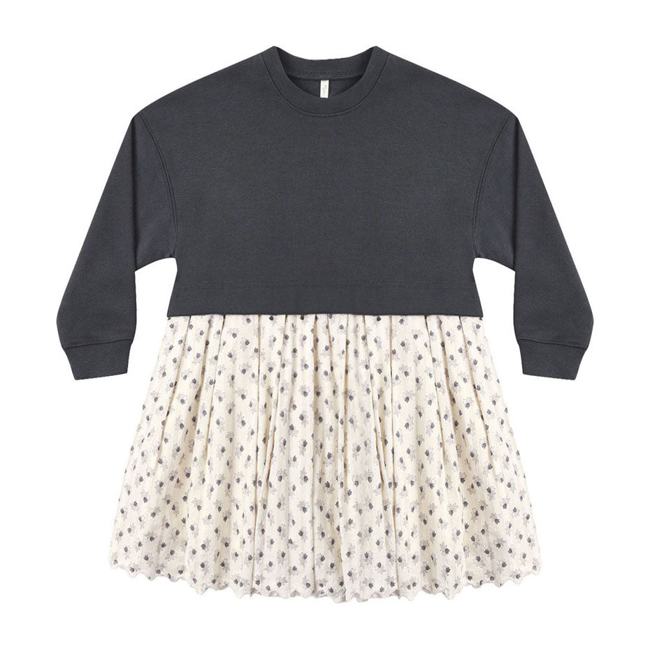 Rylee and Cru Midnight Vintage Fleur Sweatshirt Dress
