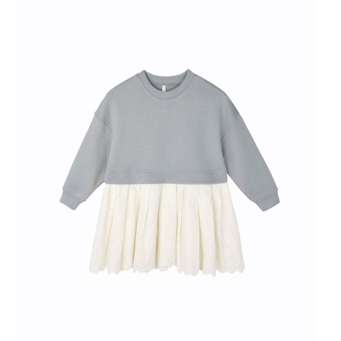 Rylee and Cru Dusty Blue Sweatshirt Dress