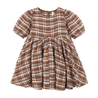 Rylee and Cru Mulberry Aspen Plaid Rose Dress